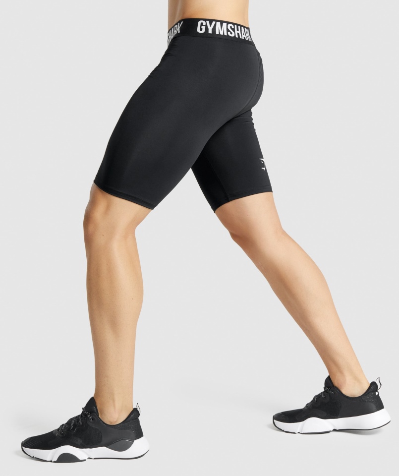 Spodenki Termoaktywne Z Elementem Gymshark Czarne