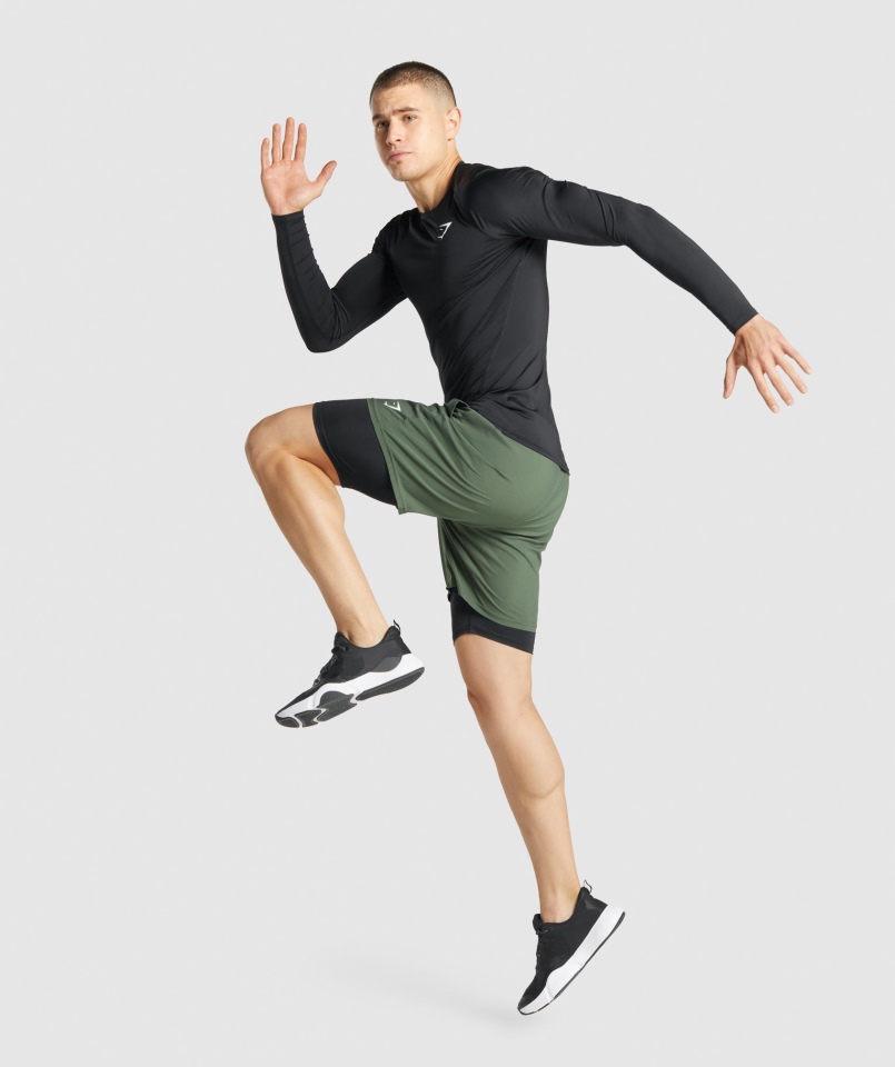 Spodenki Termoaktywne Z Elementem Gymshark Czarne