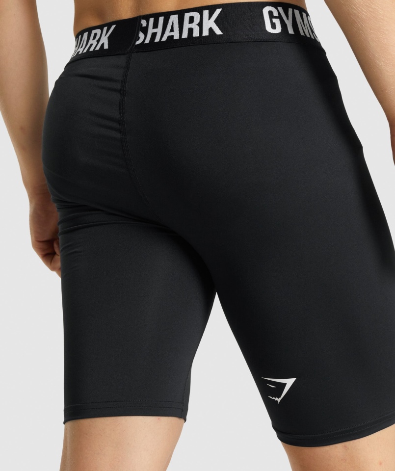 Spodenki Termoaktywne Z Elementem Gymshark Czarne