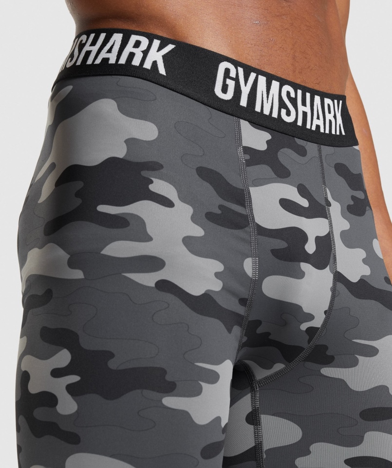 Spodenki Termoaktywne Z Elementem Gymshark, Szary Nadruk