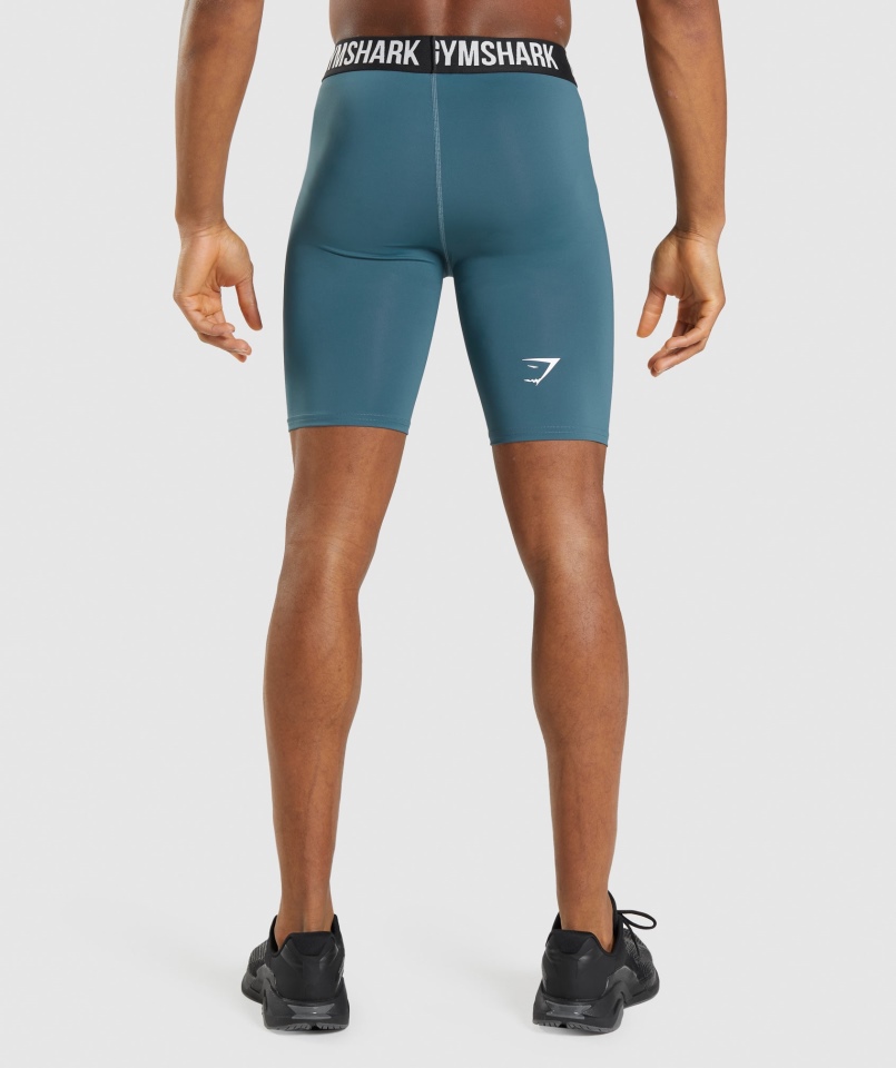 Spodenki Termoaktywne Gymshark Element Turkusowy Turkusowy