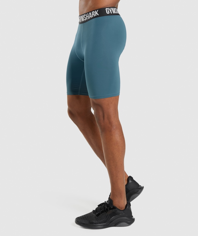 Spodenki Termoaktywne Gymshark Element Turkusowy Turkusowy