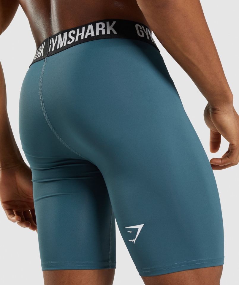 Spodenki Termoaktywne Gymshark Element Turkusowy Turkusowy