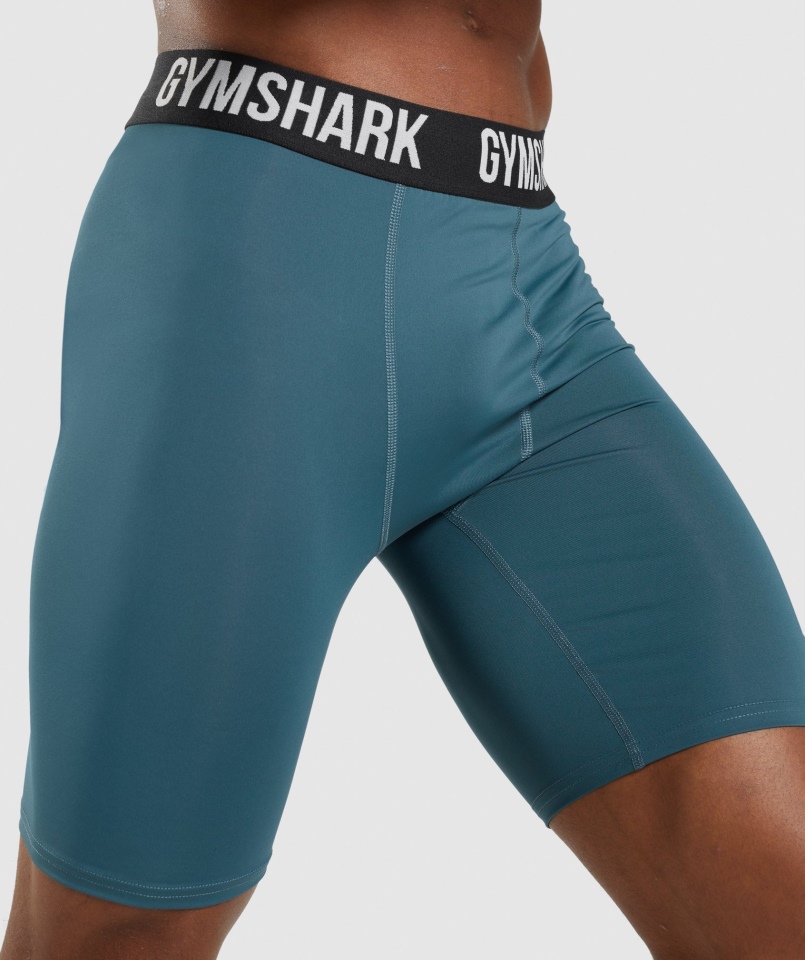 Spodenki Termoaktywne Gymshark Element Turkusowy Turkusowy