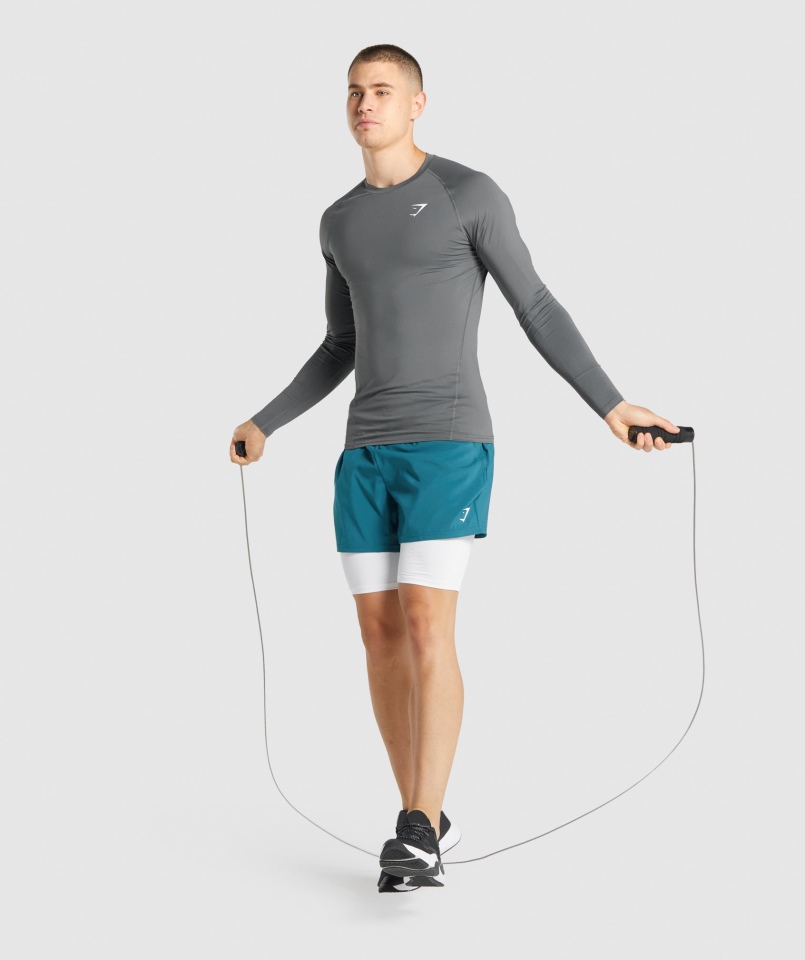 Spodenki Termoaktywne Z Elementem Gymshark Białe