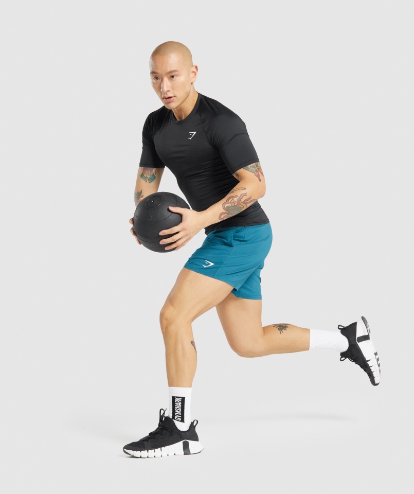 Koszulka Termoaktywna Z Elementem Gymshark Czarna