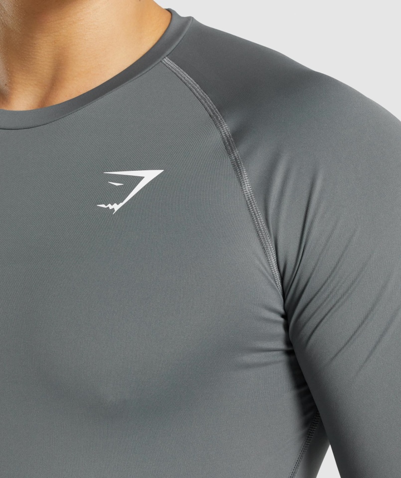 Gymshark Element Koszulka Termoaktywna Grafitowa