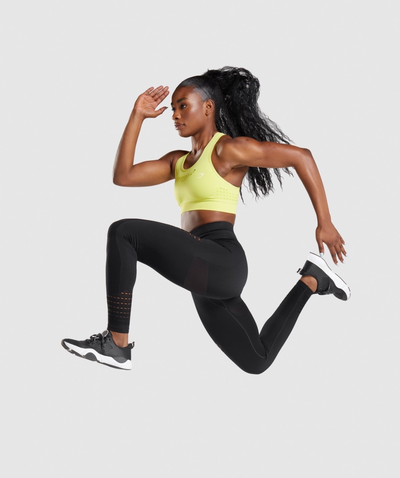 Gymshark Energy Bezszwowe Legginsy Czarne