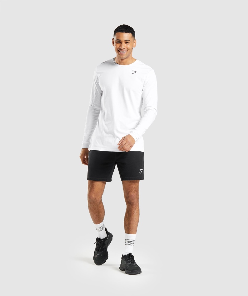 Koszulka Z Długim Rękawem Gymshark Essential Biała