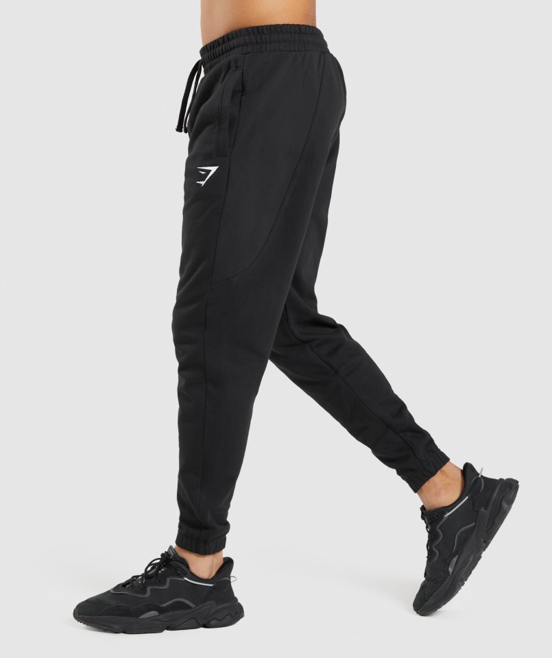 Gymshark Essential Oversize Czarny Jogger