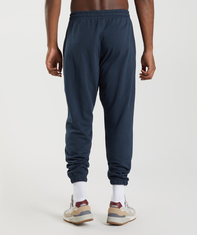 Gymshark Essential Oversize Spodnie Dresowe Granatowe