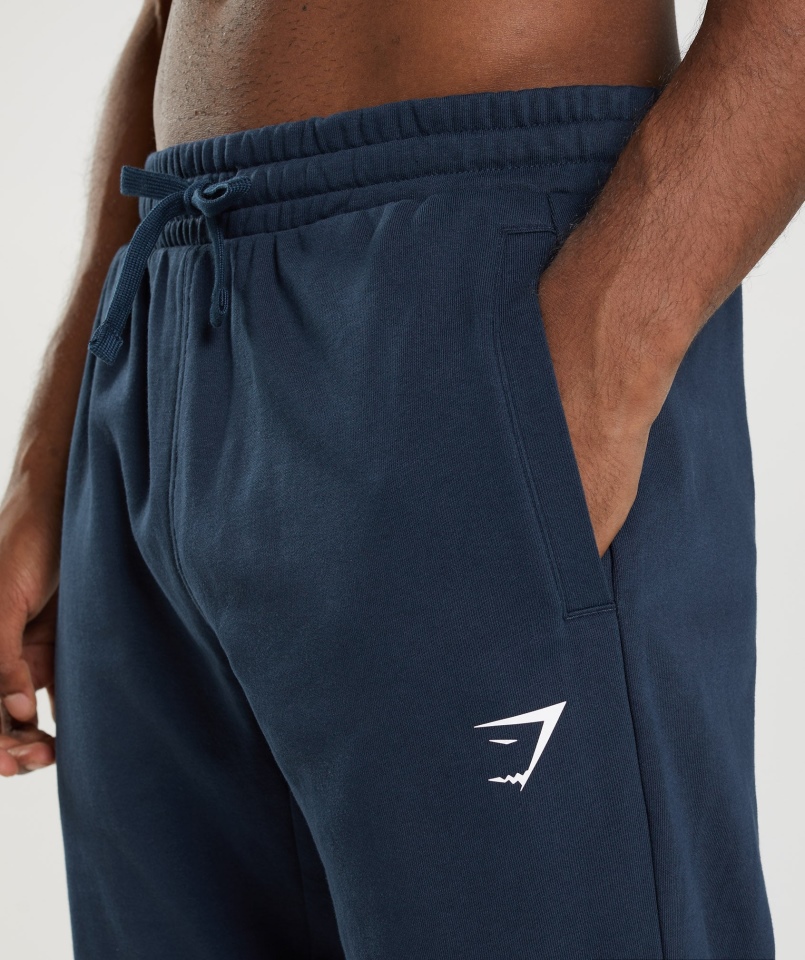 Gymshark Essential Oversize Spodnie Dresowe Granatowe