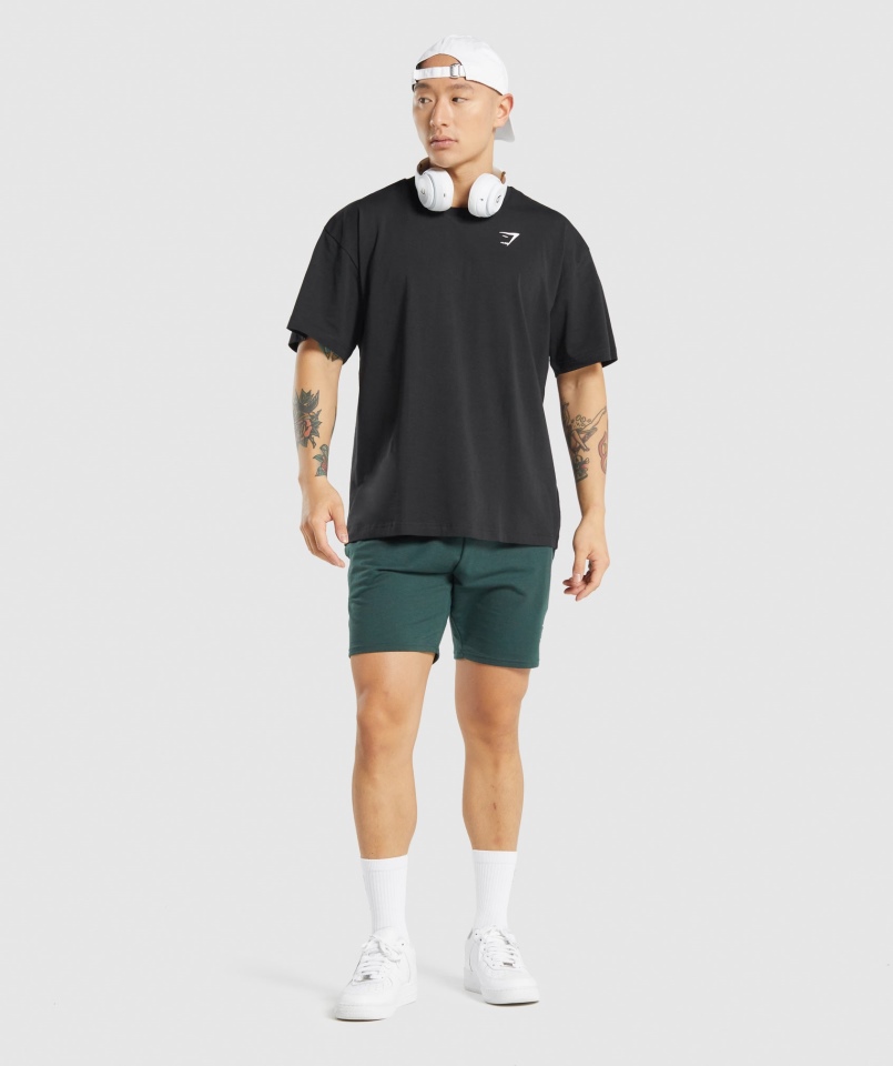 Gymshark Essential T-shirt Oversize Czarny