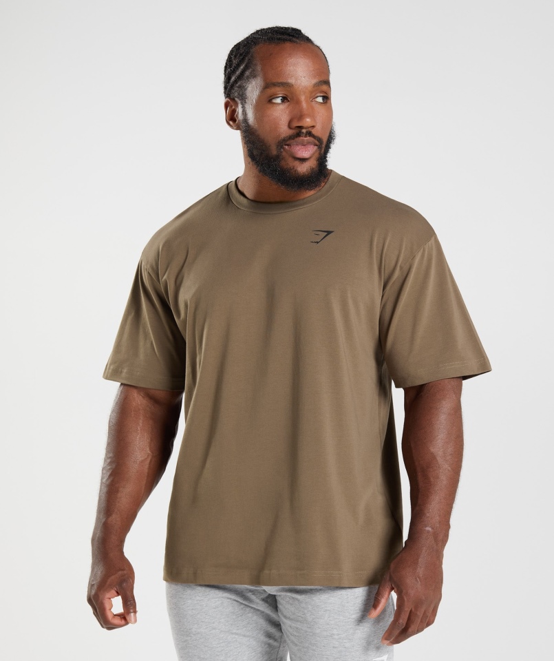 Gymshark Essential T-shirt Oversize Soul Brown