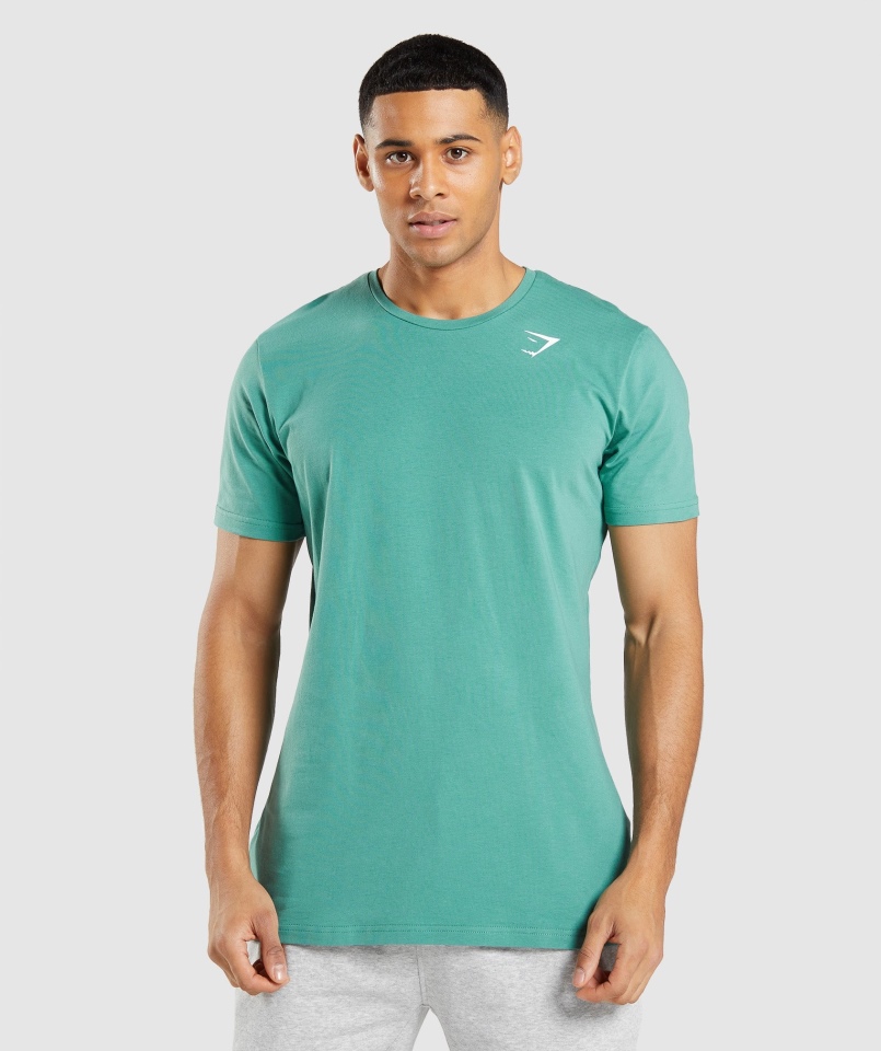 Gymshark Essential T-shirt Alpejska Zieleń