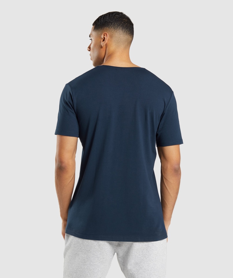 Gymshark Essential T-shirt Granatowy