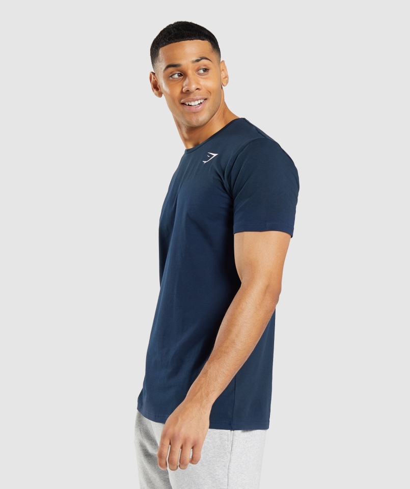 Gymshark Essential T-shirt Granatowy