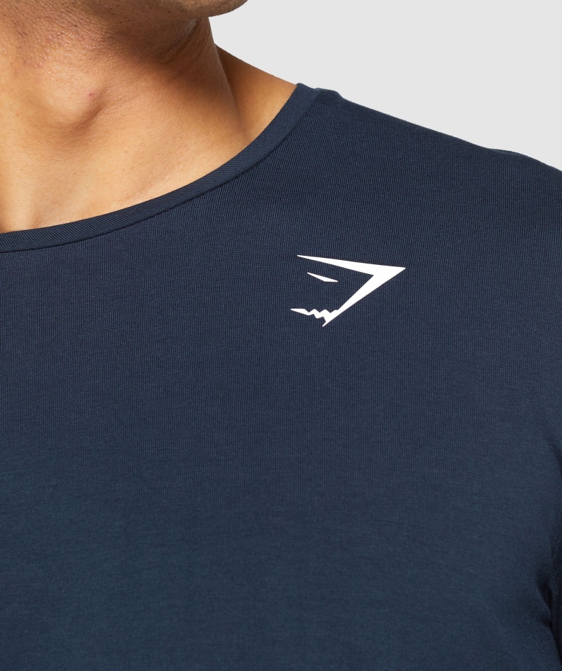 Gymshark Essential T-shirt Granatowy
