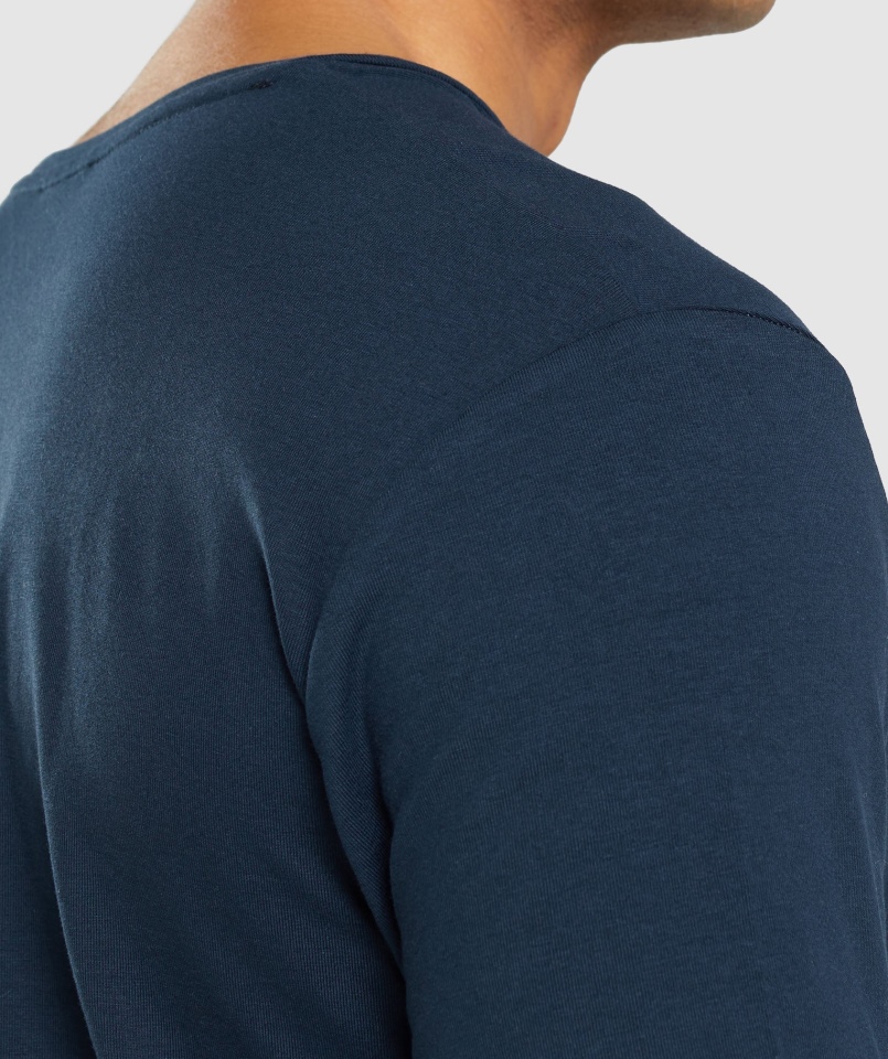Gymshark Essential T-shirt Granatowy