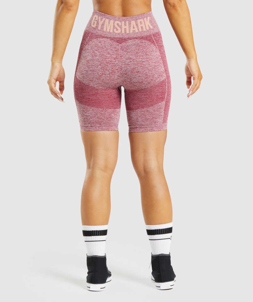 Spodenki Kolarskie Gymshark Flex Bordowe Marl
