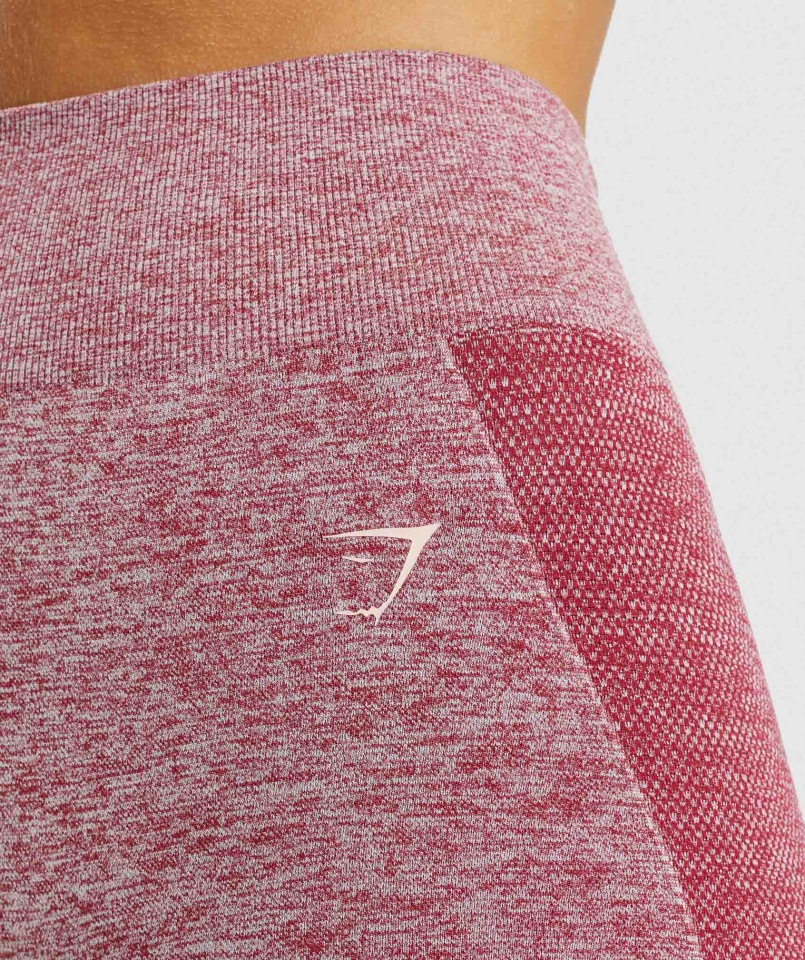 Spodenki Kolarskie Gymshark Flex Bordowe Marl