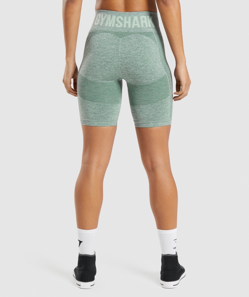 Spodenki Kolarskie Gymshark Flex Studio Zielone Marl