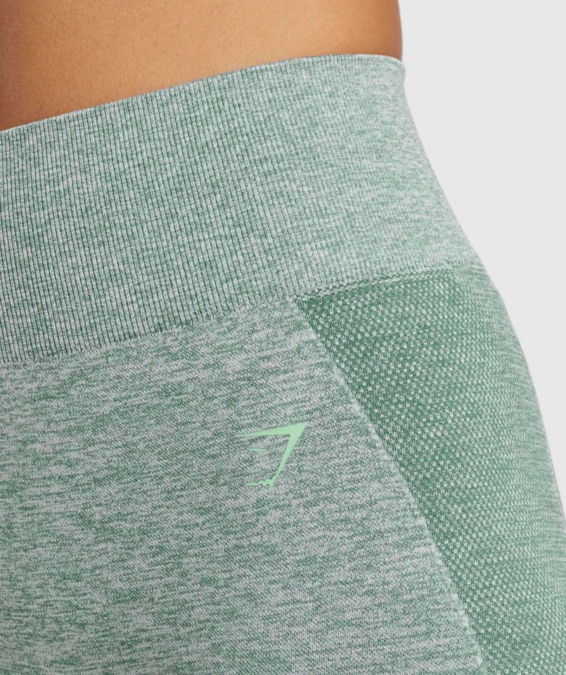 Spodenki Kolarskie Gymshark Flex Studio Zielone Marl