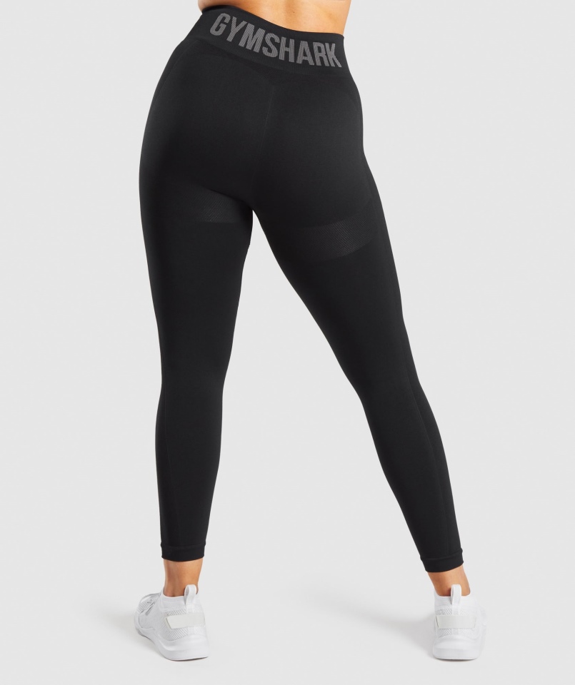 Legginsy Z Wysokim Stanem Gymshark Flex Czarno-węglowe