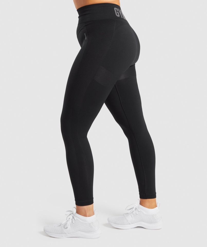 Legginsy Z Wysokim Stanem Gymshark Flex Czarno-węglowe