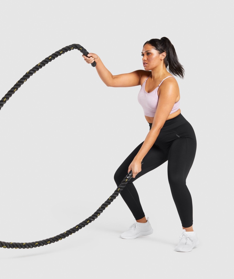 Legginsy Z Wysokim Stanem Gymshark Flex Czarno-węglowe