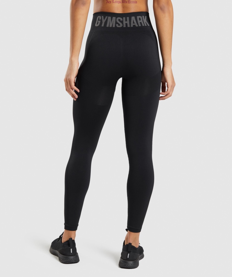 Legginsy Z Wysokim Stanem Gymshark Flex Czarne