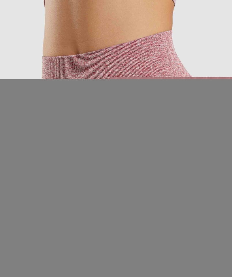 Gymshark Flex Legginsy Z Wysokim Stanem Bordowe Marl