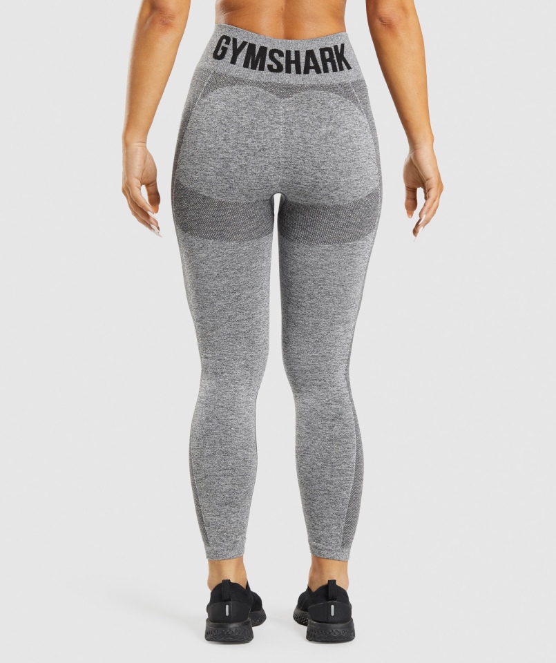 Gymshark Flex Legginsy Z Wysokim Stanem Antracytowe Marl