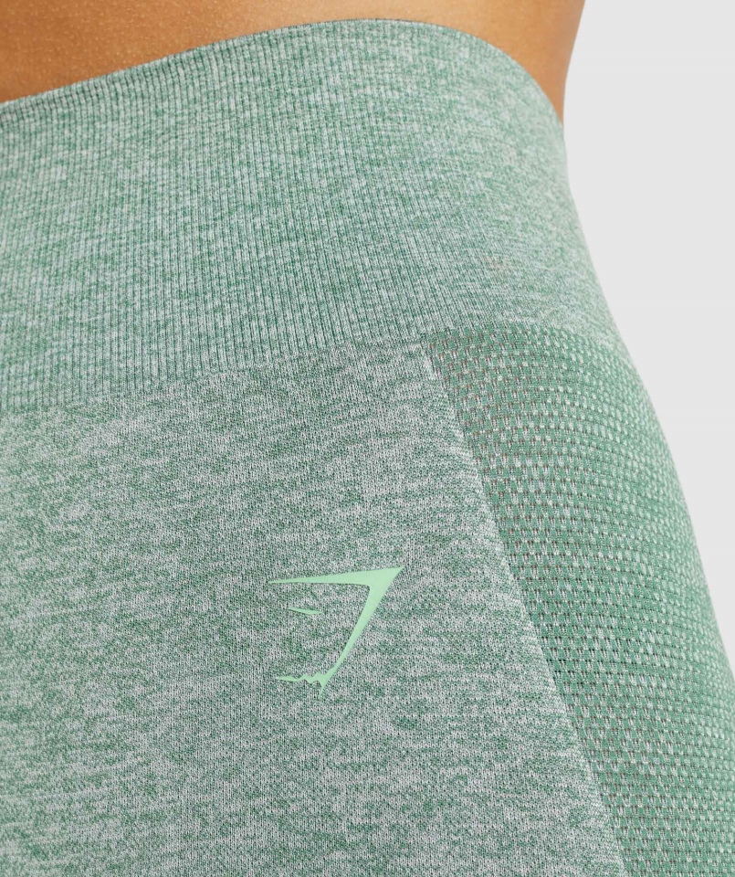 Gymshark Flex Legginsy Z Wysokim Stanem Studio Green Marl