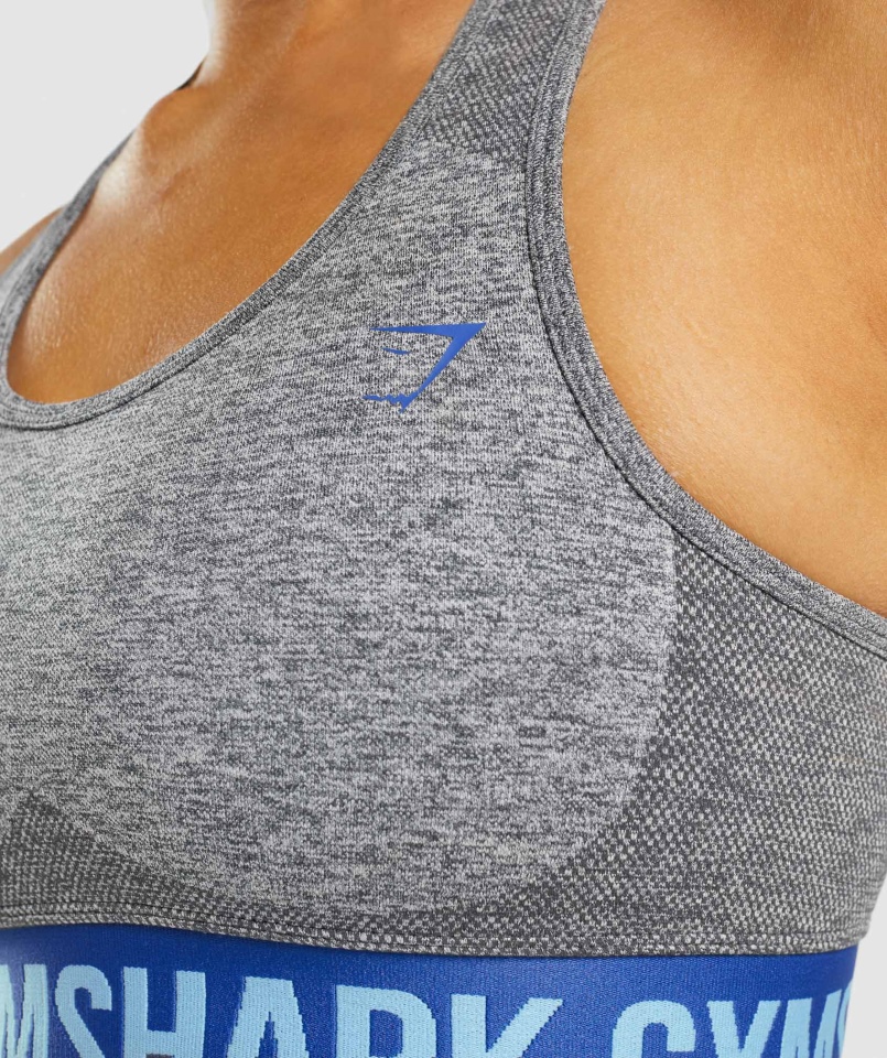 Biustonosz Sportowy Gymshark Flex Antracyt Marl