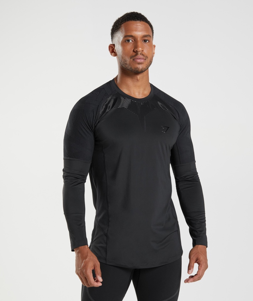 Gymshark Forma Koszulka Z Długim Rękawem Czarna
