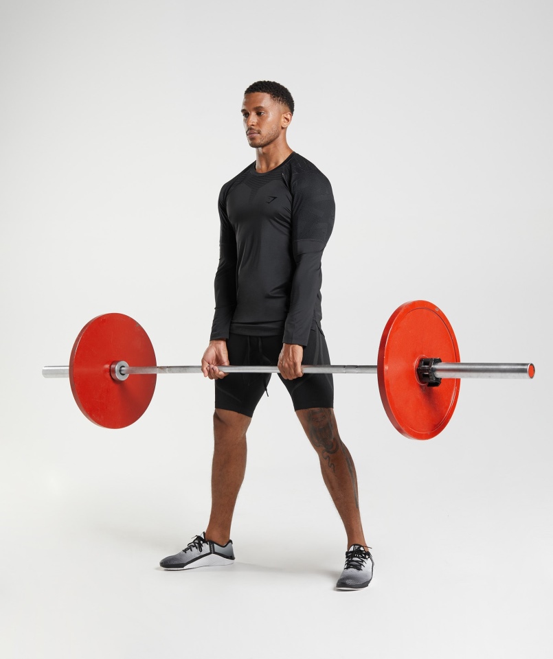 Gymshark Forma Koszulka Z Długim Rękawem Czarna