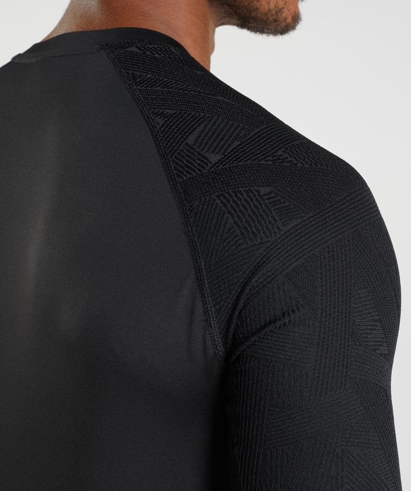 Gymshark Forma Koszulka Z Długim Rękawem Czarna