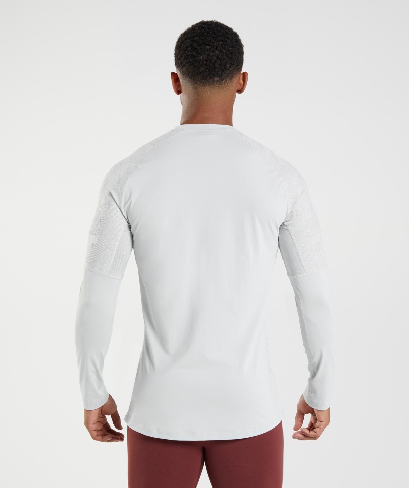 Gymshark Forma Koszulka Z Długim Rękawem Jasnoszara