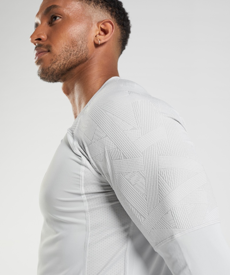 Gymshark Forma Koszulka Z Długim Rękawem Jasnoszara