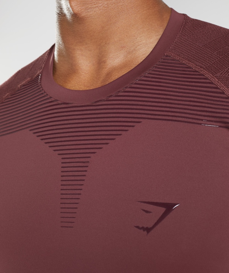 Koszulka W Formie Gymshark Wiśniowo-brązowa