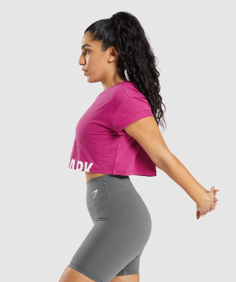 Gymshark Frakcja Crop Top Smok Różowy