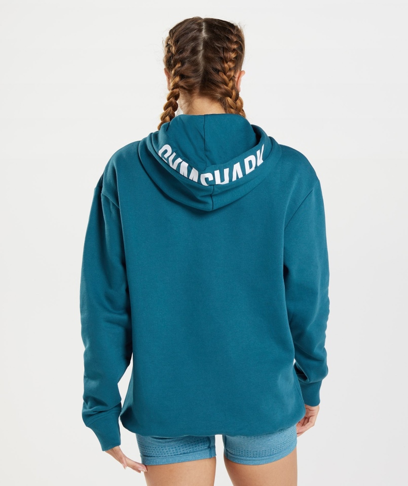 Bluza Z Kapturem Gymshark Frakcja Atlantic Blue