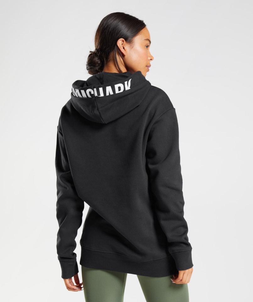 Bluza Z Kapturem Gymshark Frakcja Czarno-biała