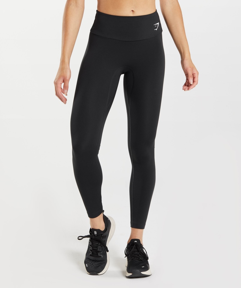 Legginsy Z Frakcją Gymshark Czarno-białe