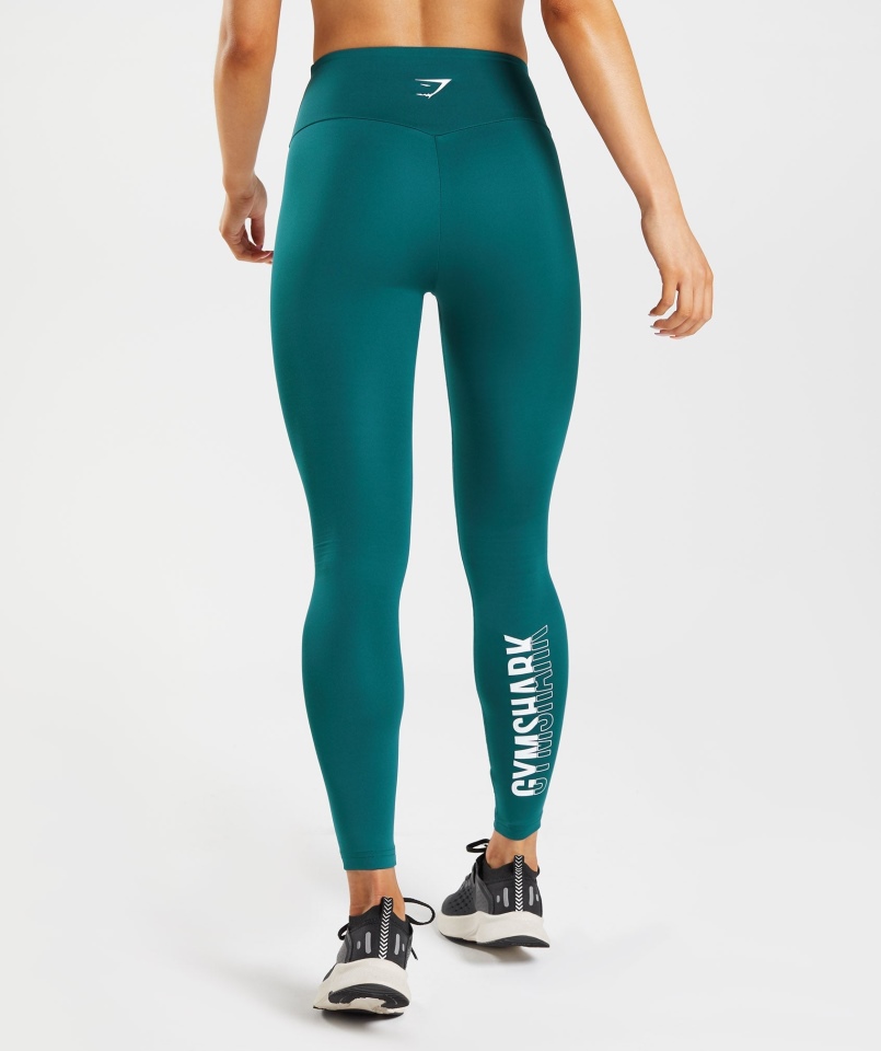 Legginsy Gymshark Frakcja Zimowa Turkusowa