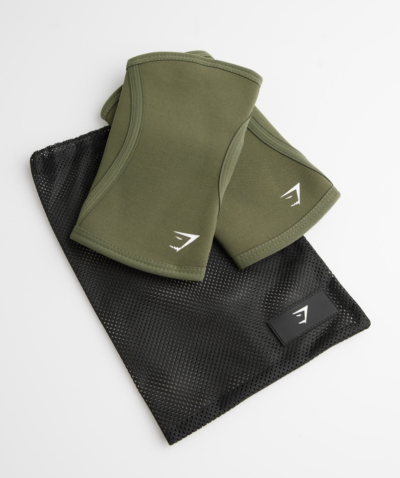 Gymshark Nakolanniki 3mm Rdzeń Oliwkowy