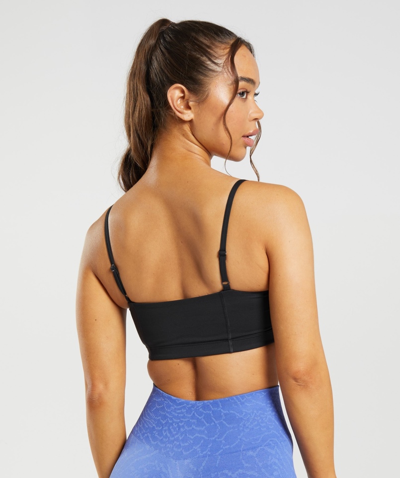 Biustonosz Bandeau Gymshark Legacy Czarny
