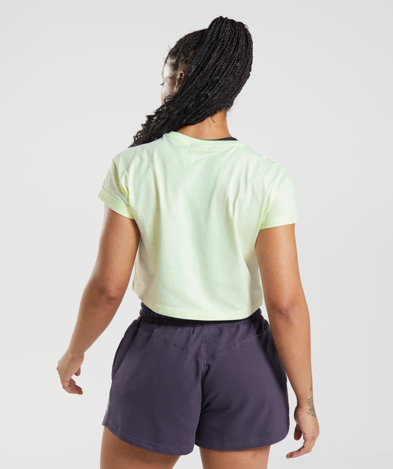 Gymshark Legacy Crop Top Ogórek Zielony