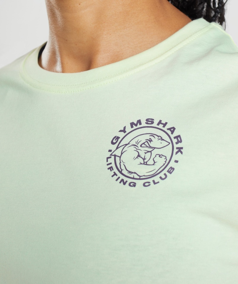 Gymshark Legacy Crop Top Ogórek Zielony